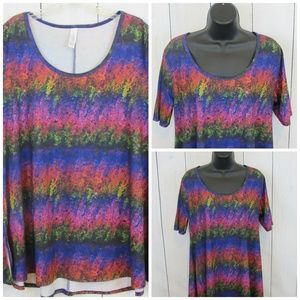 Multi-Colored Tunic Stretch Top by LulaRoe / Small